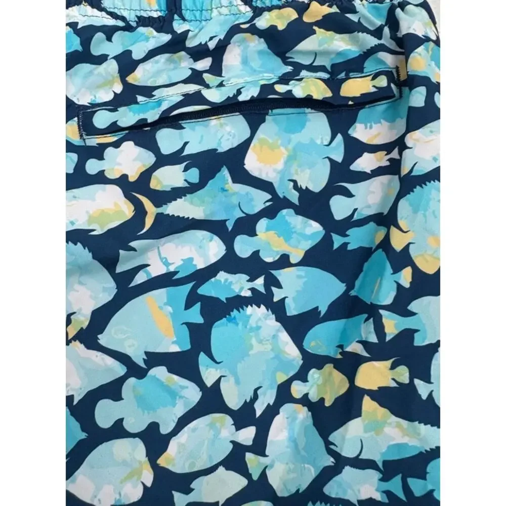 NWT Rugged Butts Mens Fish Friends Swim Trunks Size XL